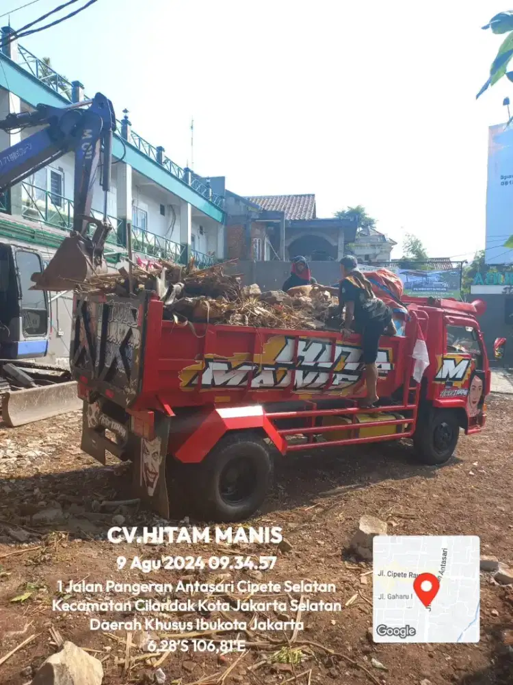 Urug puing murni angkut tanah galian tanah campur