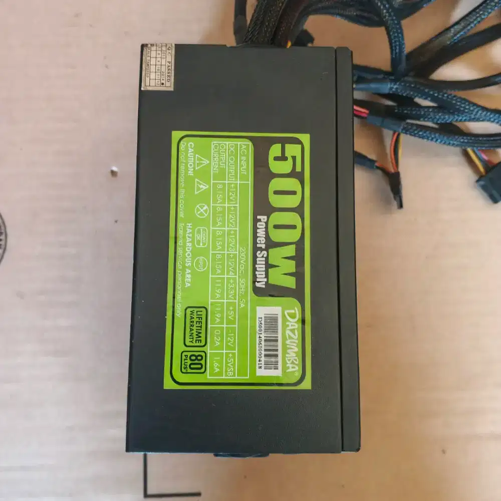 PSU DAZUMBA 500W 80 PLUS MODULAR