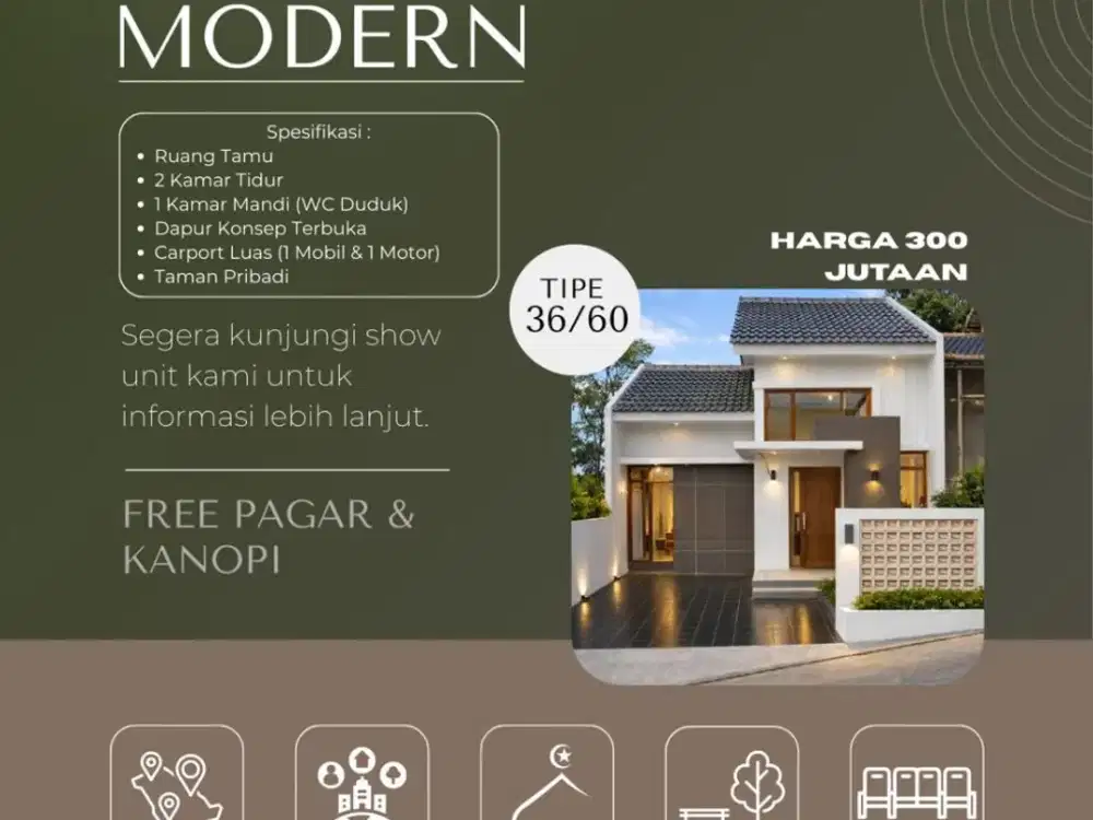 Hunian Minimalis Siap Huni di Cileunyi – Free Pagar & Kanopi