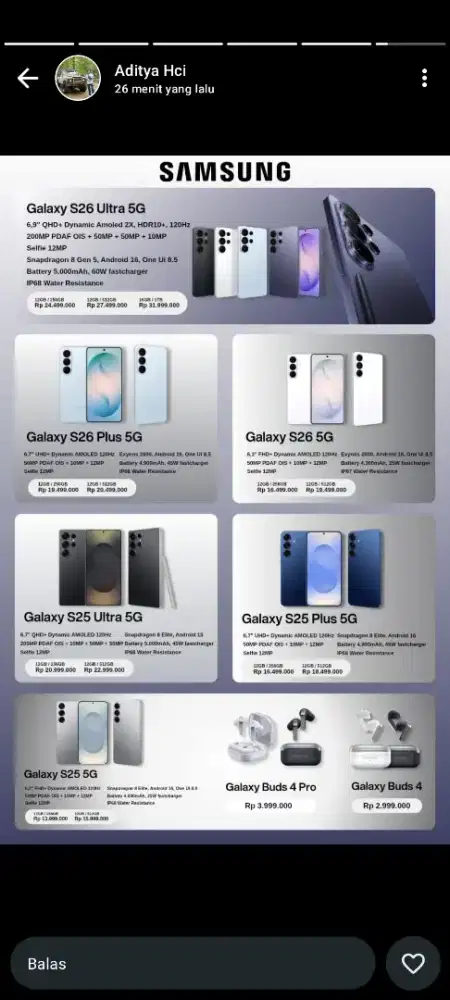 Po series samsung s26 bisa cicilan tanpa kartu kredit syarat KTP saja