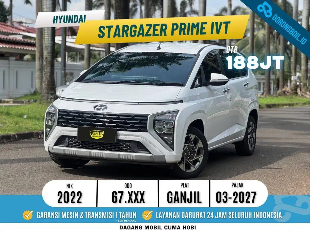 Istimewa! Hyundai Stargazer Prime AT 2022 Putih