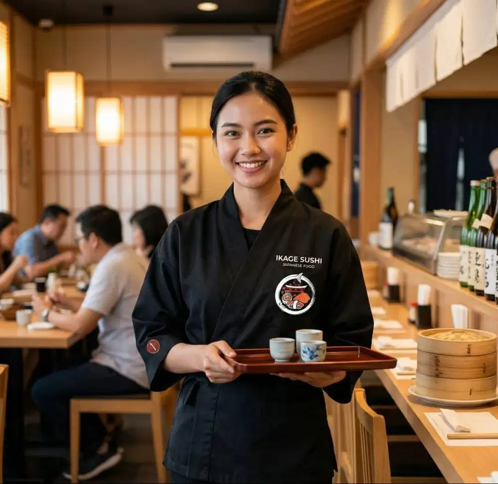 LOKER WAITER / WAITERS IKAGE SUSHI JAPANESE FOOD