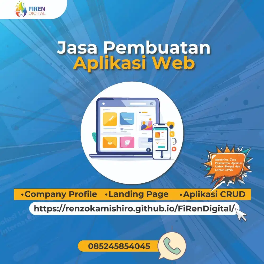 Jasa Pembuatan Aplikasi Web dan Aplikasi Lainnya