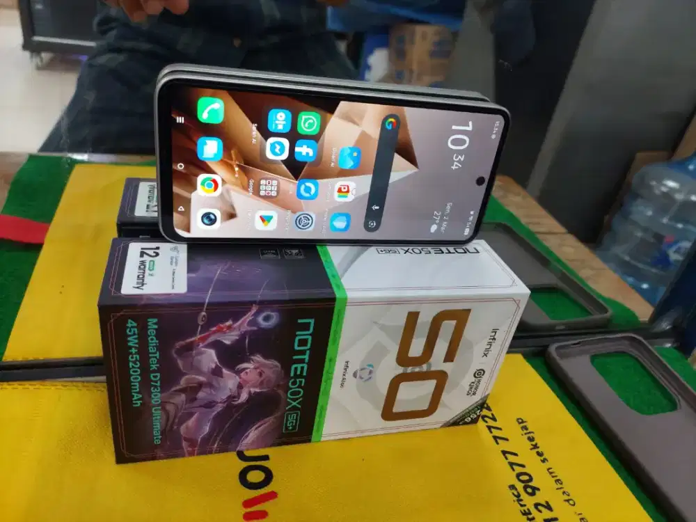 INFINIX NoTE 50x plus Ram 8/256 gb 2 bln pke mulus lengkap