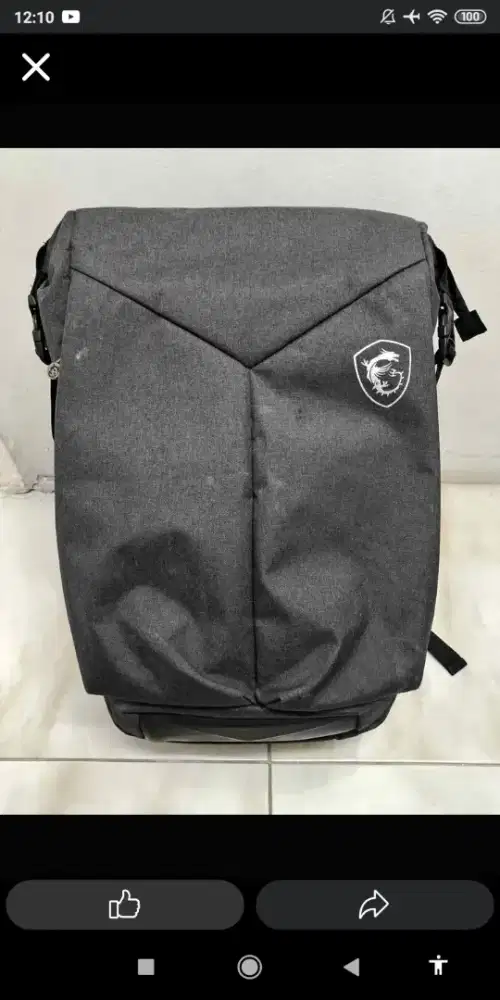 Tas Laptop Gaming MSI Raider original