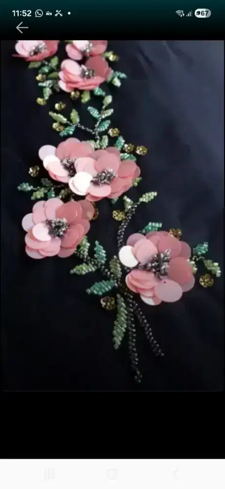 Dibutuhkan tenaga payet/tempel aplikasi/som/finishing