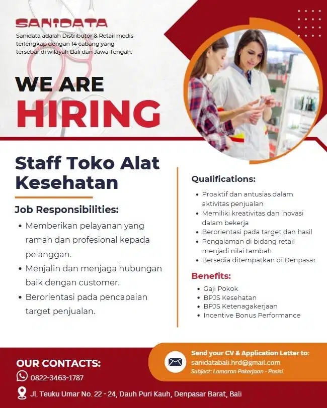 Staff Toko Alat Kesehatan