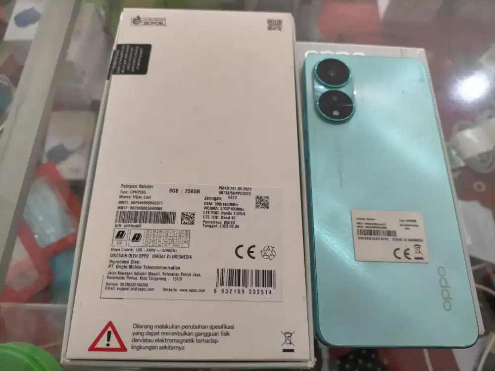 Oppo A78 ram 8/256 lengkap orie bisa cek sepuasnya