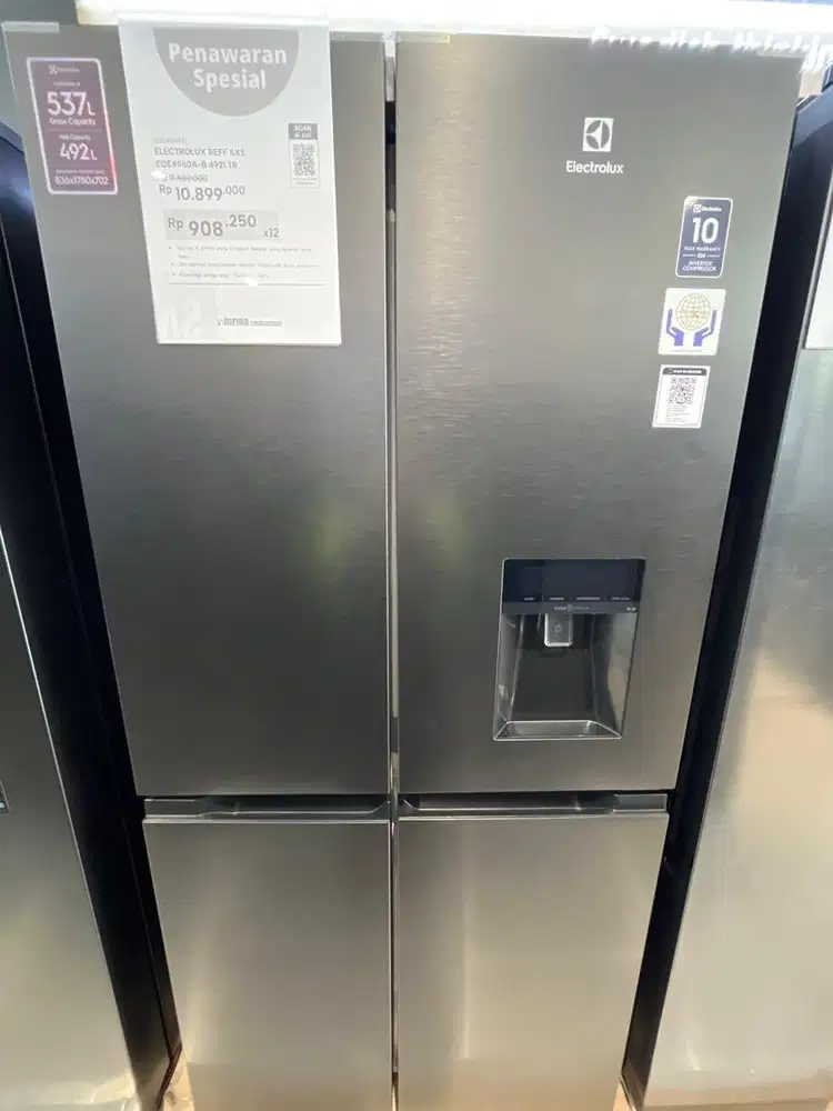 Cicilan Kulkas Electrolux 4Pintu 492LTR