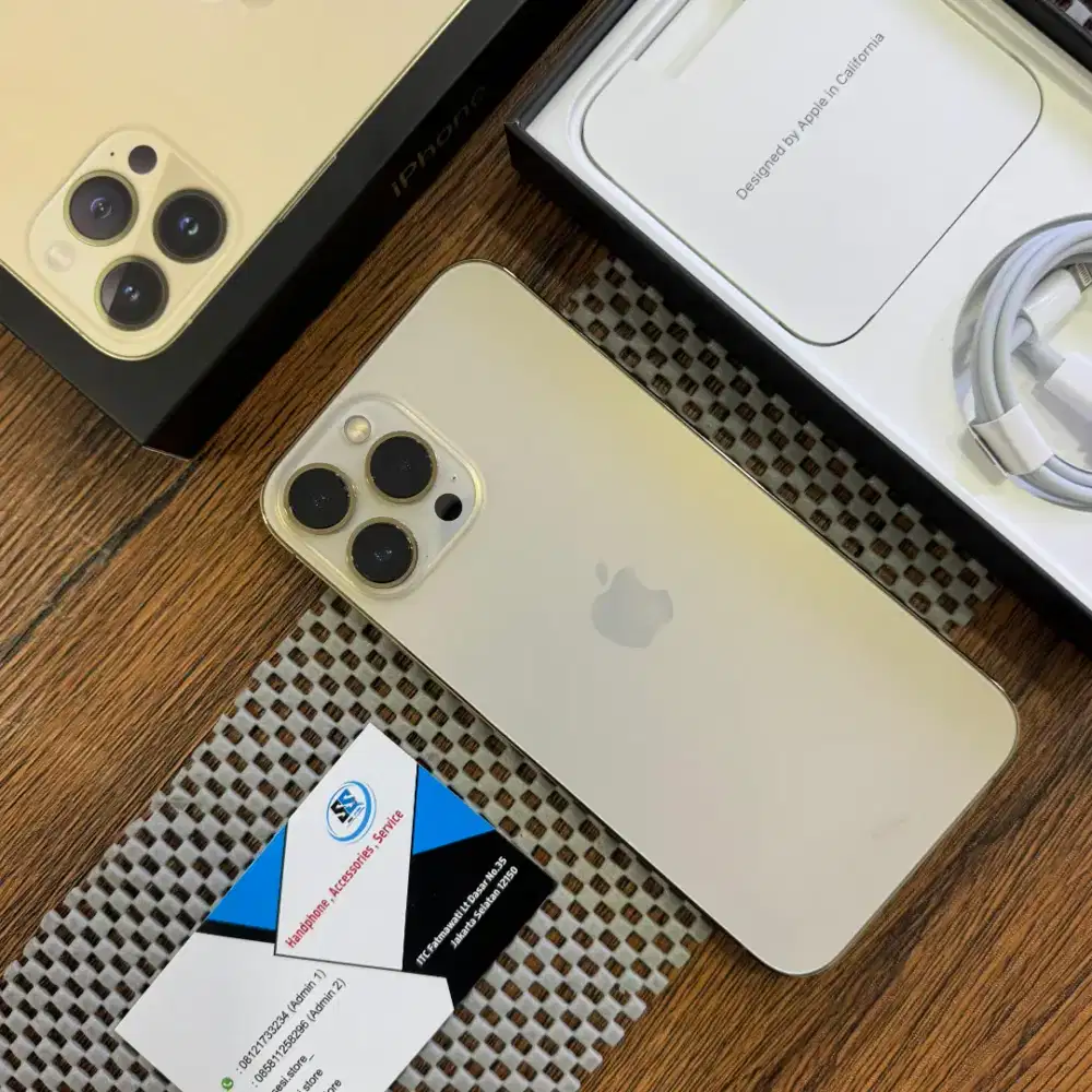 Iphone 13 promax 256gb gold ex ibox mulus lengkap jual cepet !!