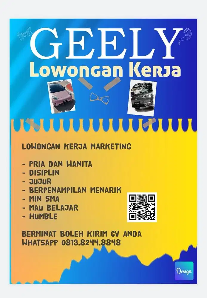 Lowongan Marketing GEELY
