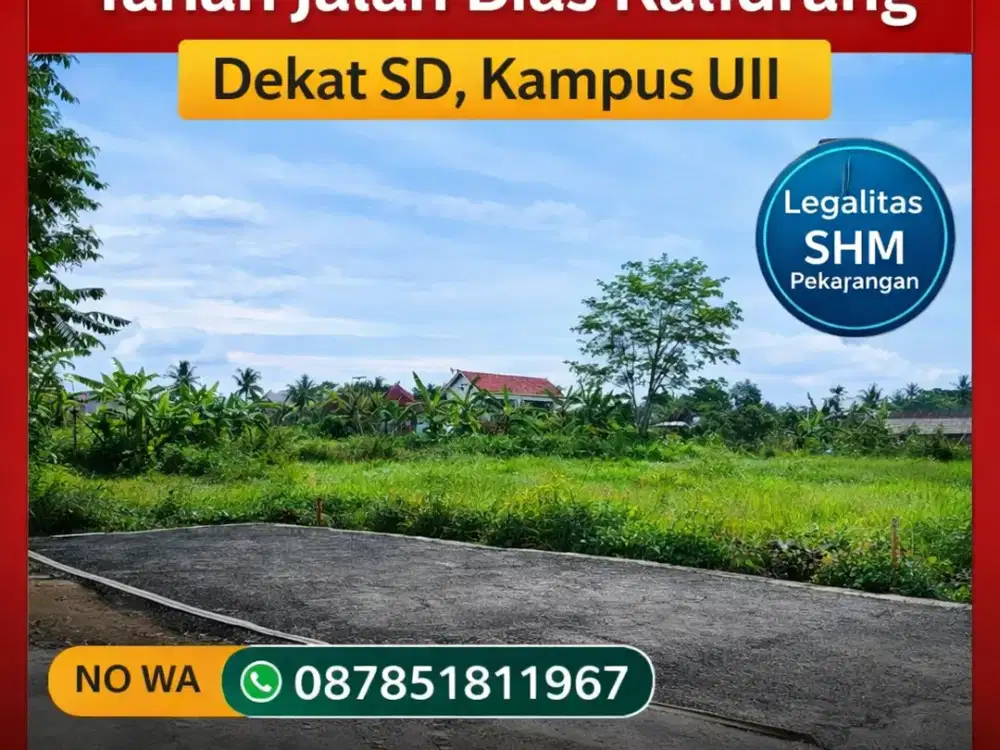 Tanah Jogja 2 MENIT SD BIAS KALIURANG SHMP