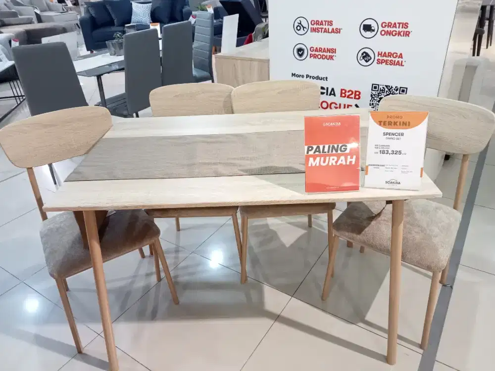 Kredit Spencer Dining Set Brown