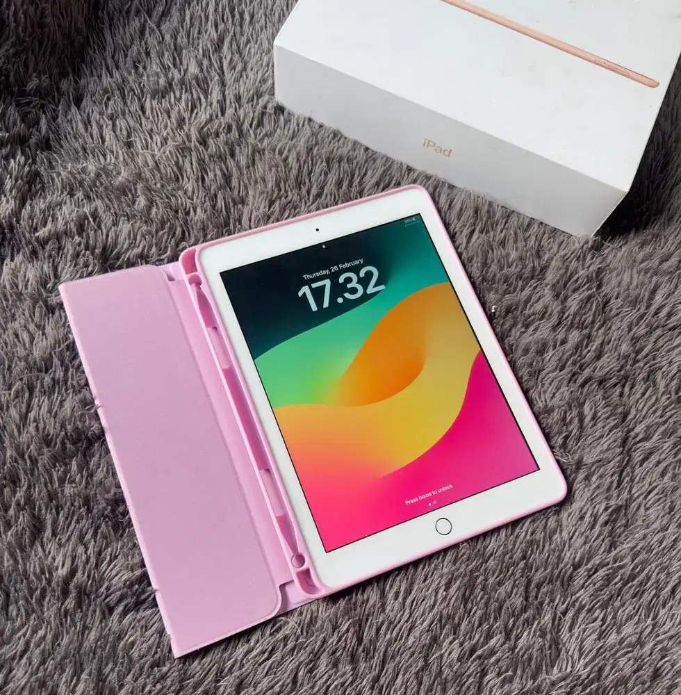 Tablet Apple Ipad Gen 6 Wifi 32GB Rose Gold Fullset