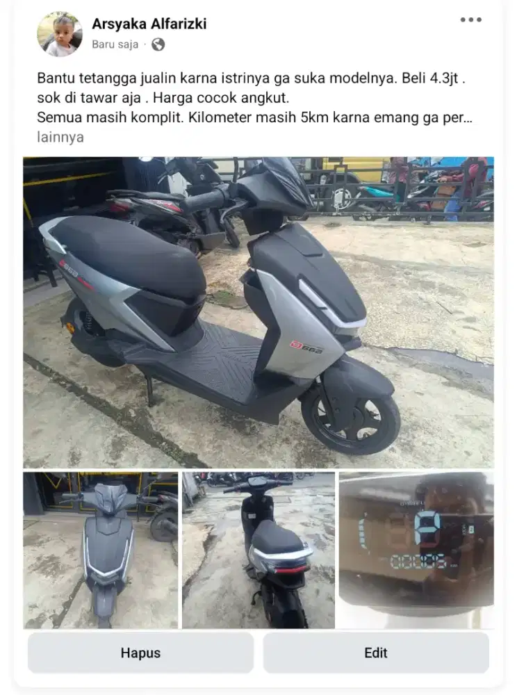 Sepeda listrik uwinfly D66B