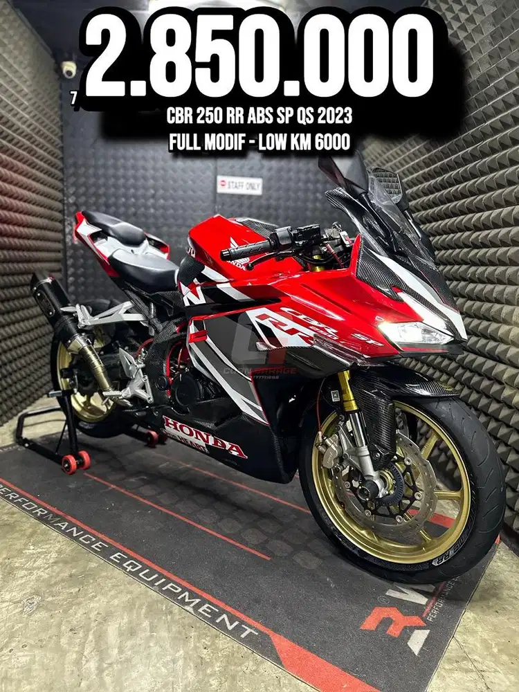CBR 250 RR OR CBR 250RR ABS SP QS 2023 RED RACE MODIF LOW KM 6XXX