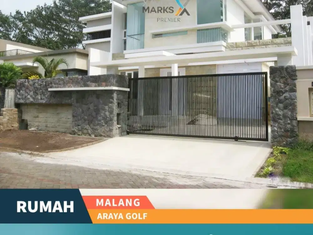 Dijual Rumah Mewah di Jalan Utama Araya Golf Malang Lokasi Prestis