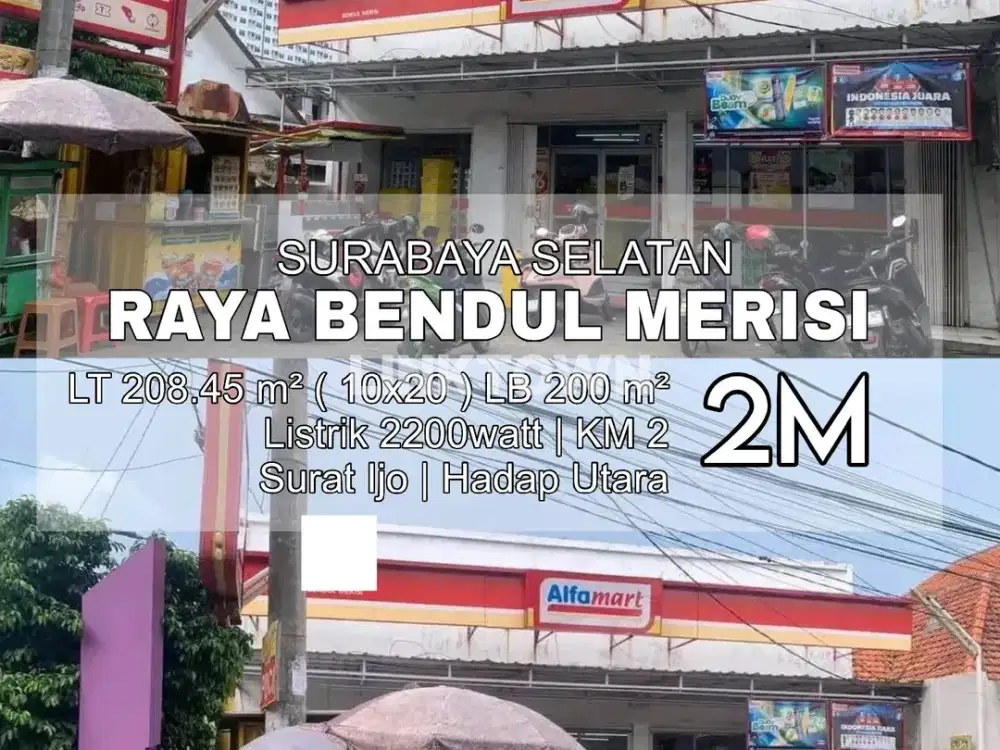 Dijual Ruang Usaha Lokasi Sangat Strategis Nego di Raya Bendul Merisi Surabaya Selatan