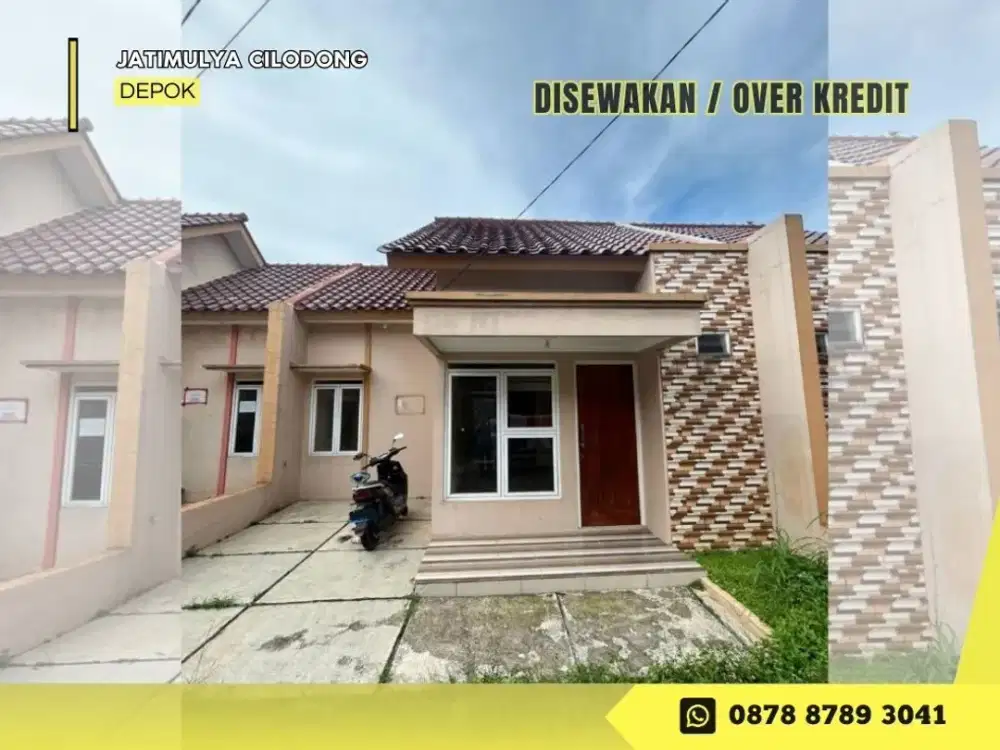 Disewakan 20JT Rumah bs Over Kredit dkt Alun alun GDC di New Davina Residence