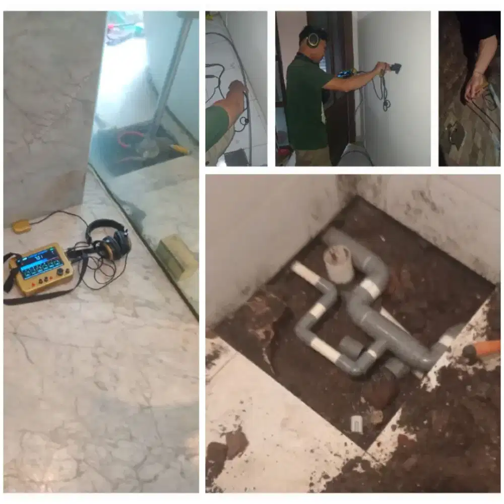 Jasa service panggilan kebocoran pada pipa tak terlihat dalam bangunan