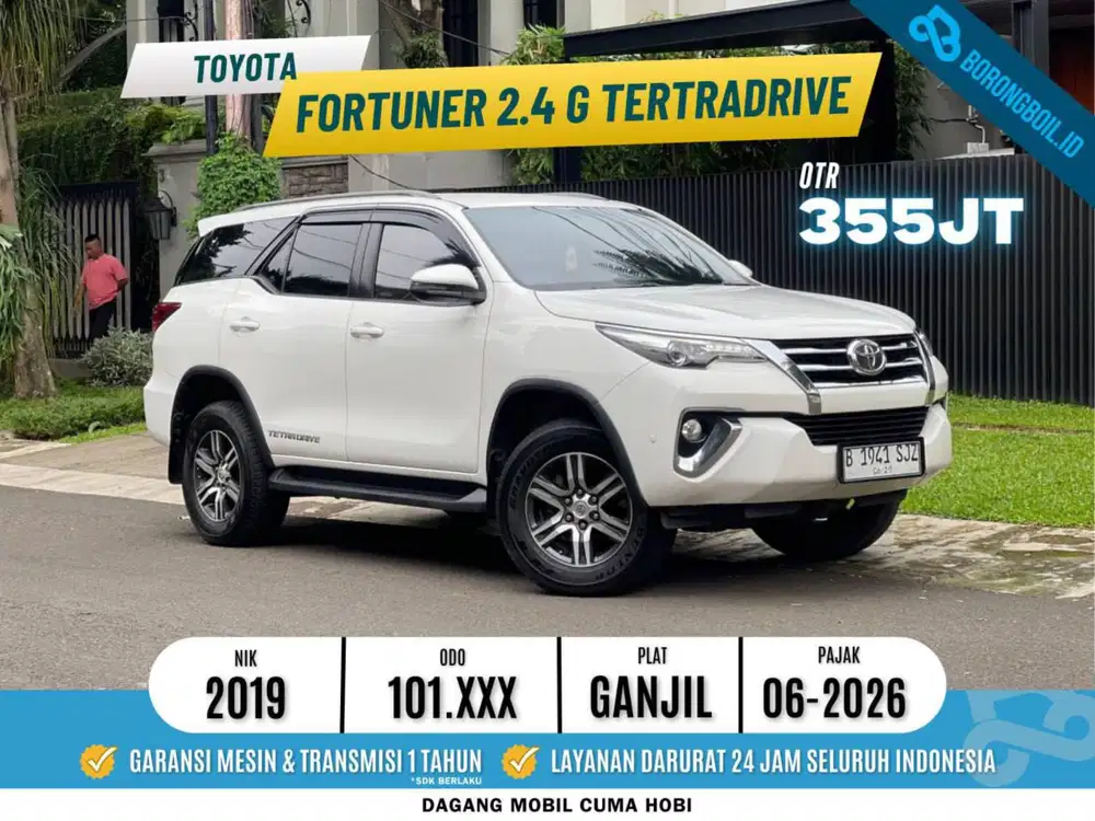 Termurah Toyota Fortuner 2.4 G At 4x4 Tertradrive 2019
