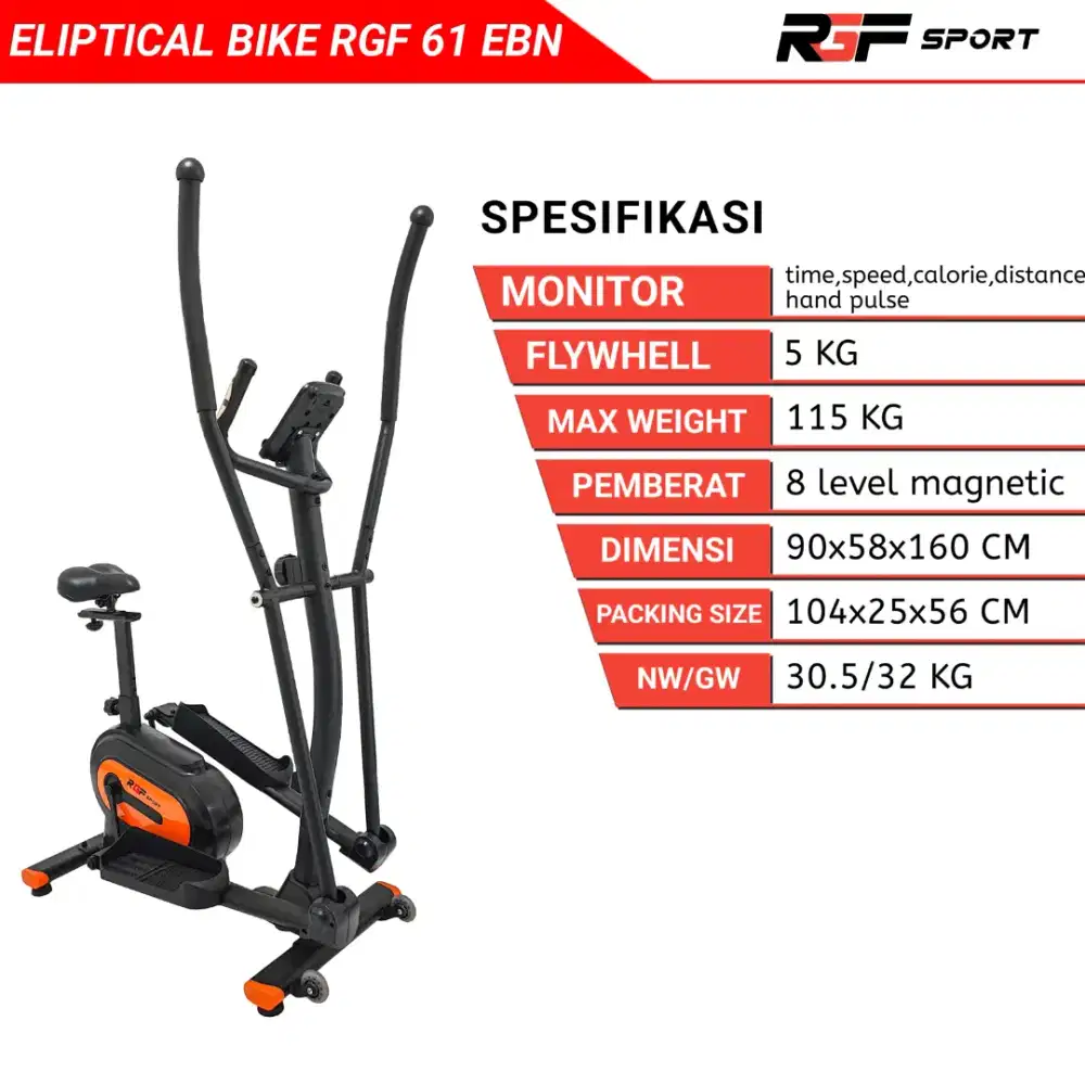 ELLIPTICAL BIKE RGF 61 EBN