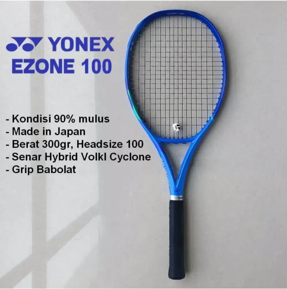 YONEX EZONE 100 BLAST BLUE, MADE IN JAPAN | SECOND, KONDISI MULUS.