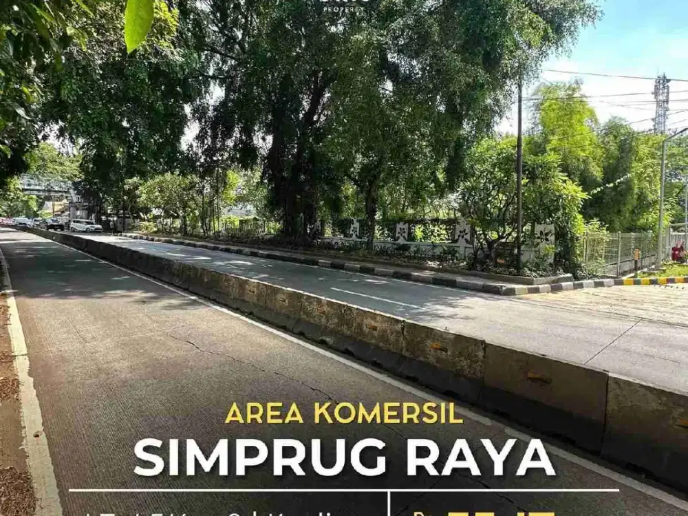 KAVLING
AREA KOMERSIL, POSISI HOEK di SIMPRUG JAKARTA SELATAN