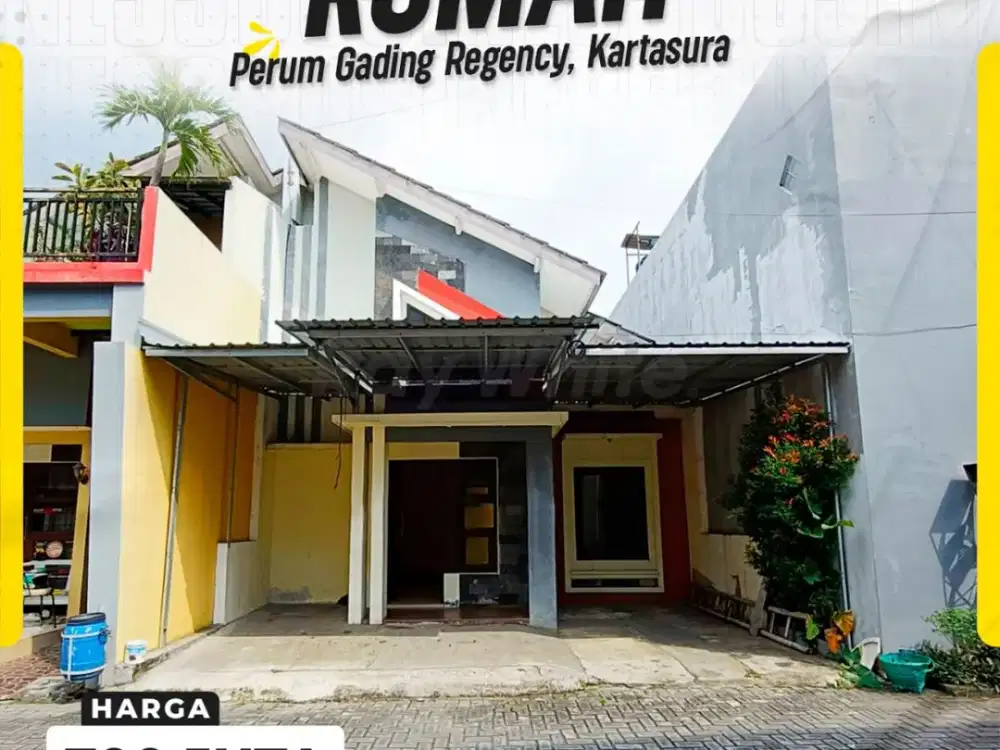 Dijual Rumah Cluster 2kamar siap huni dekat Luwes Kartasura Sukoharjo