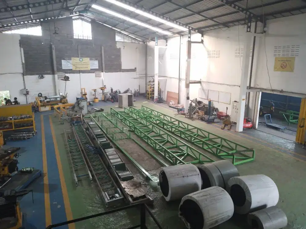 GUDANG WORKSHOP PABRIK SIAP PAKAI DI KRIAN SIDOARJO