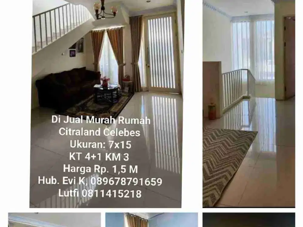 Dijual Rumah 2 Lantai di Citraland Celebes Gowa