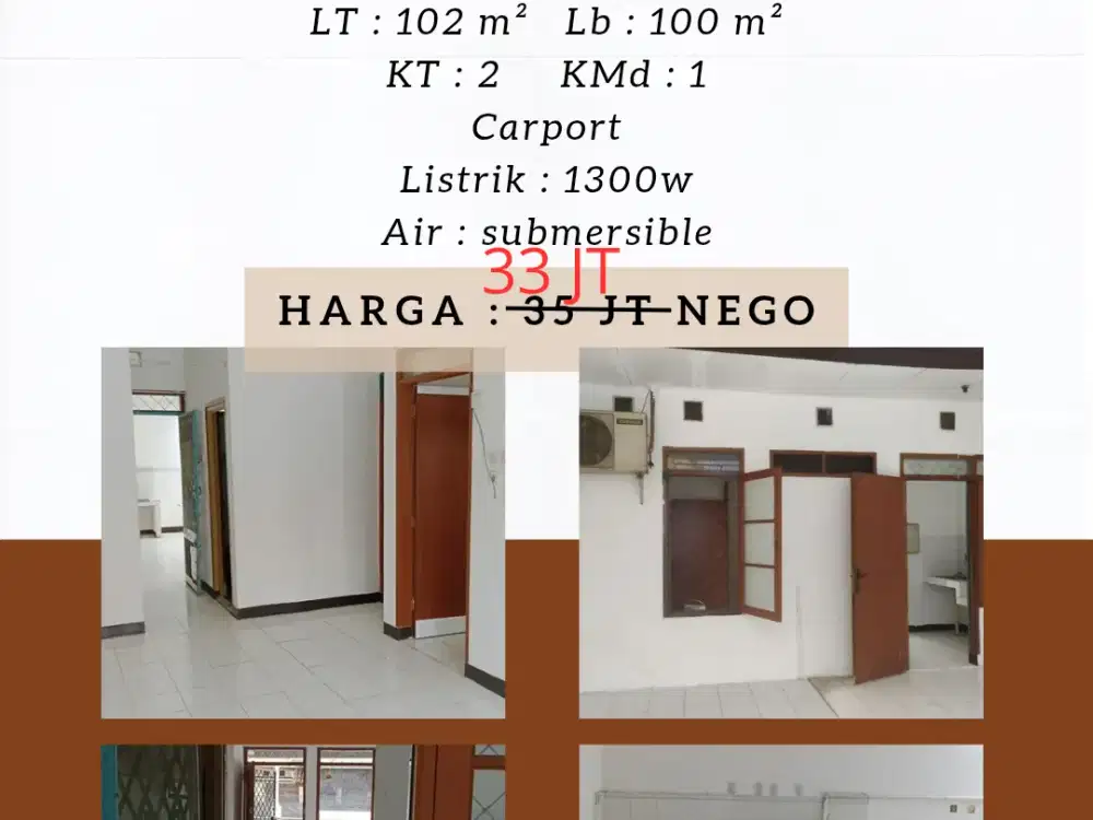 DISEWAKAN RUMAH TKI 3 BLOK D