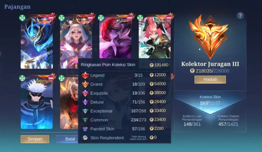 fs akun mobile legend