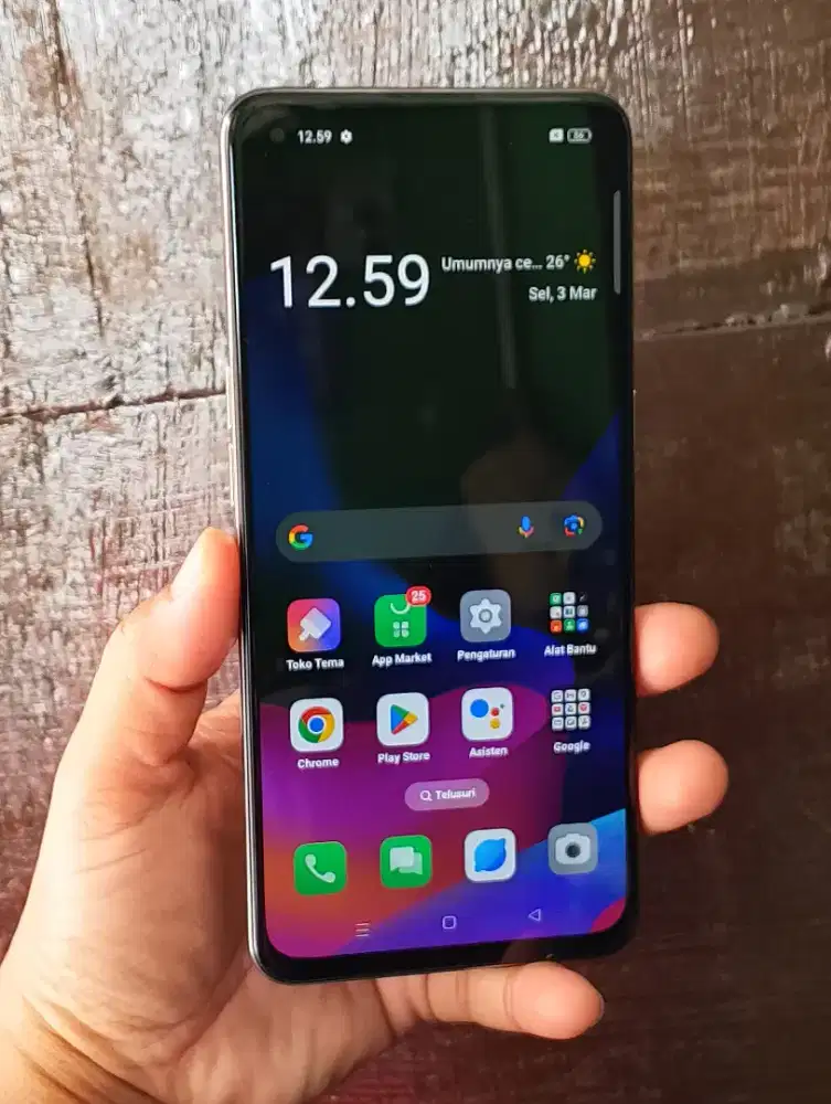 Oppo Reno 5 sidik jari dilayar 8+8/128