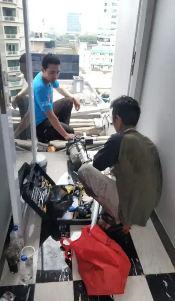 Tukang ledeng Pipa mampet/saluran tersumbat pasang Pompa/Tandon air