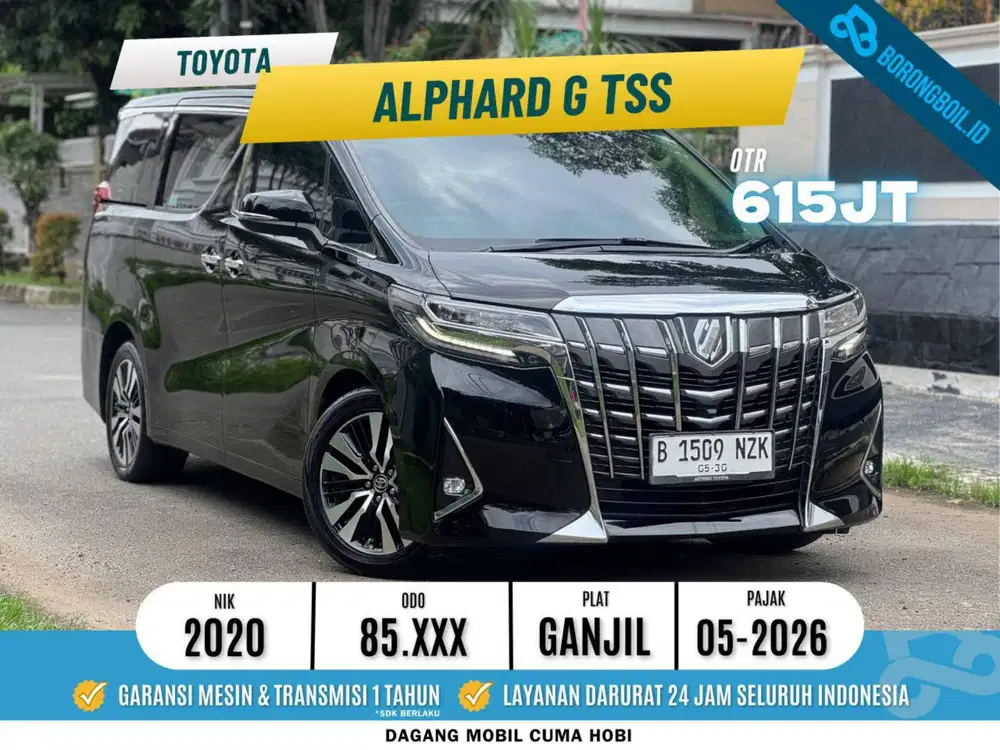 Toyota Alphard G ATPM TSS 2020 Hitam | ISTIMEWA