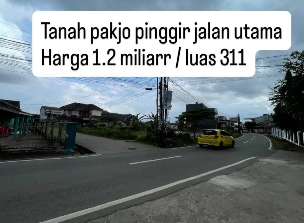 Jual tanah pinggir jalan Pakjo Palembang SHM