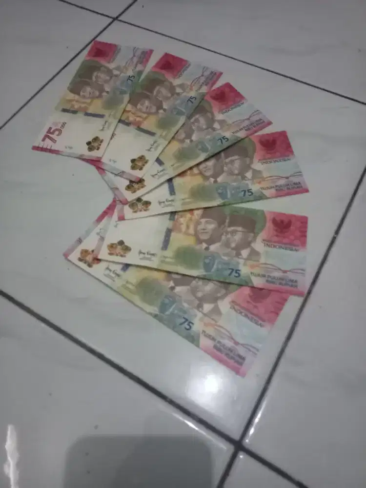 Uang 75000 edisi terbatas