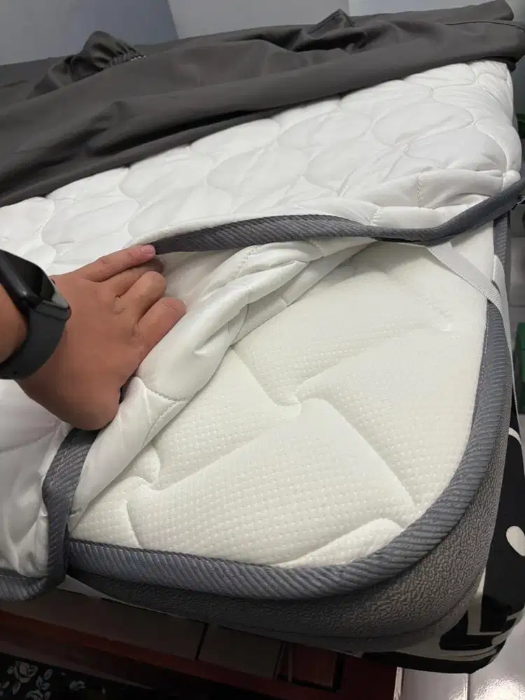 BED TOPPER TURU 10 cm ukuran 90x200 FREE Matras Protector