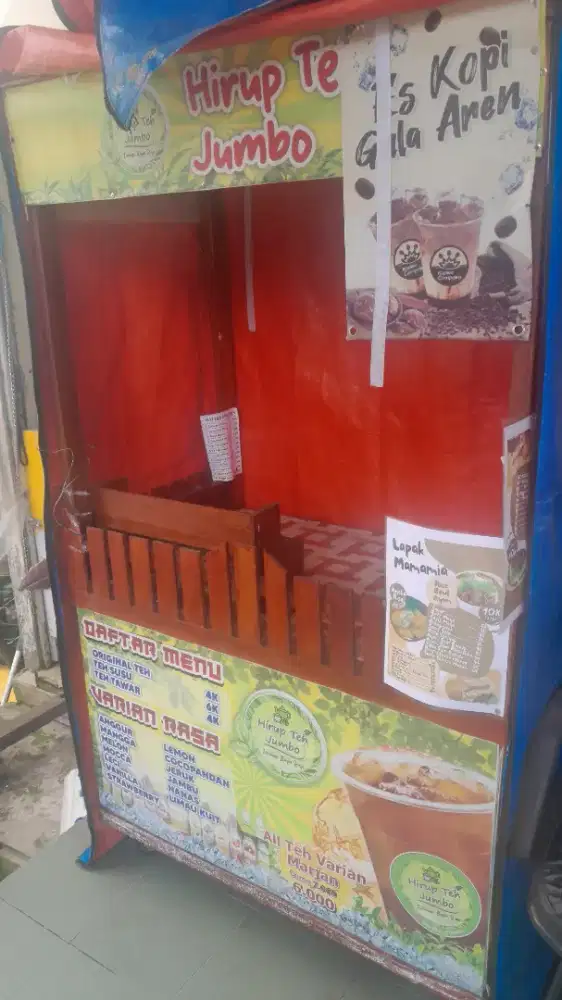 Rombong untuk jualan makan/minuman beserta cup sealer