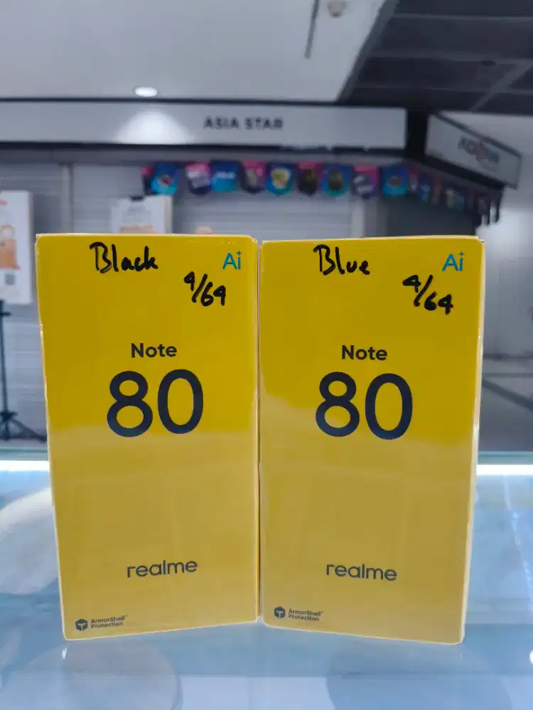 REALME Note 80 4+8/64Gb Blue&Black 100% Ori Segel Garansi Resmi