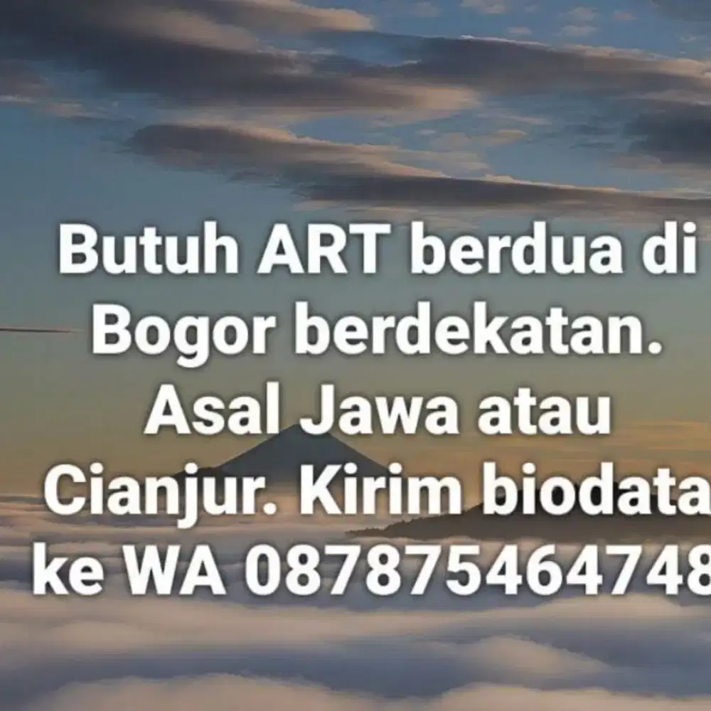 Siap Kerja Baby Sitter ART & Perawat Lansia Infal dan Permanen