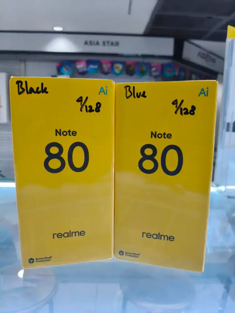 REALME Note 80 4+8/128 Blue&Black,New 100% Ori Segel Garansi Resmi