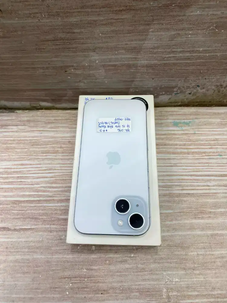 Di jual HP IPHONE 15 warna BLUE TITANIUM 128GB IBOX