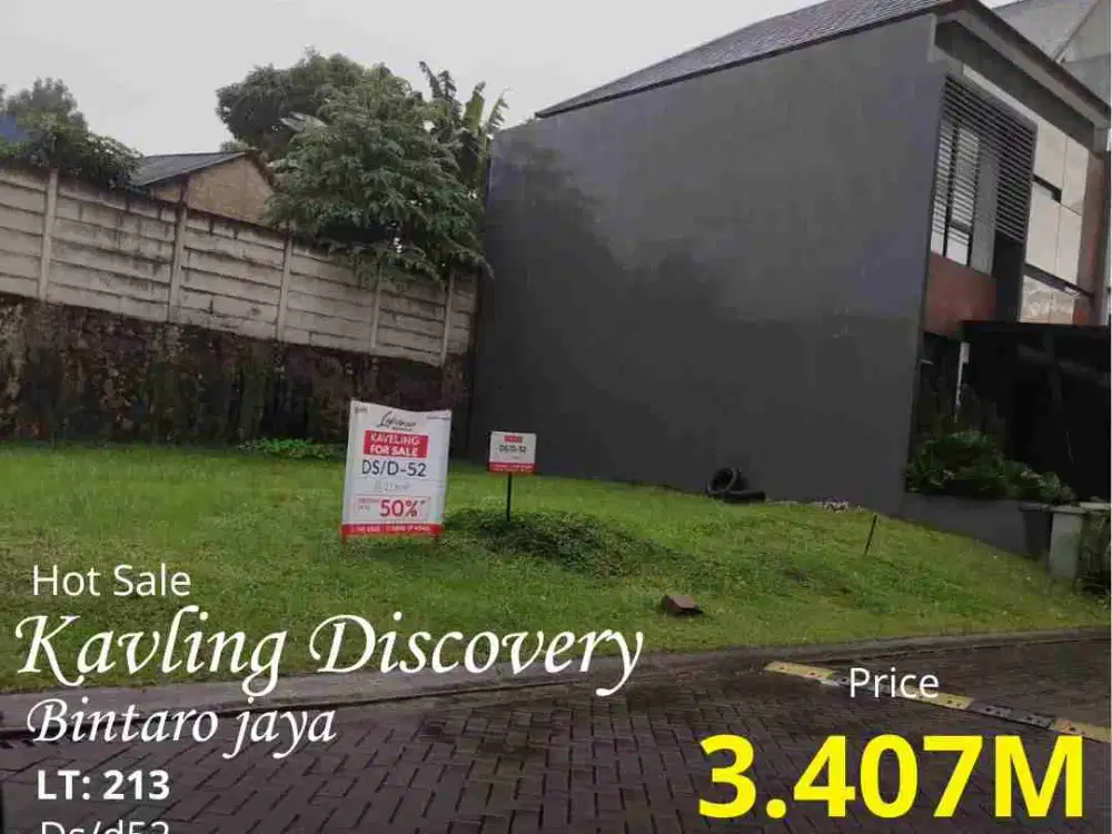 Kavling Harga Promo di Discovery Bintaro Jaya
