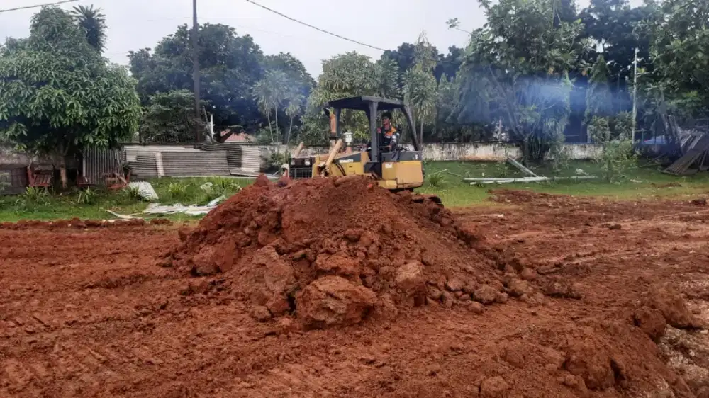 Galian kolam renang hotmix aspal