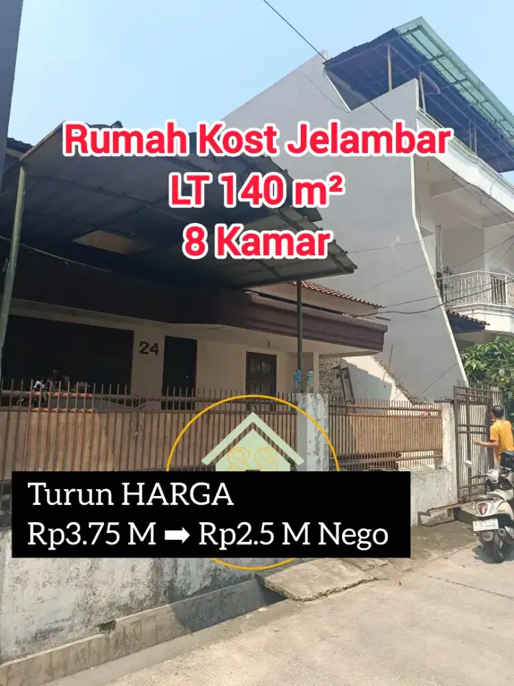 Rumah Kost Harga Tanah Jelambar