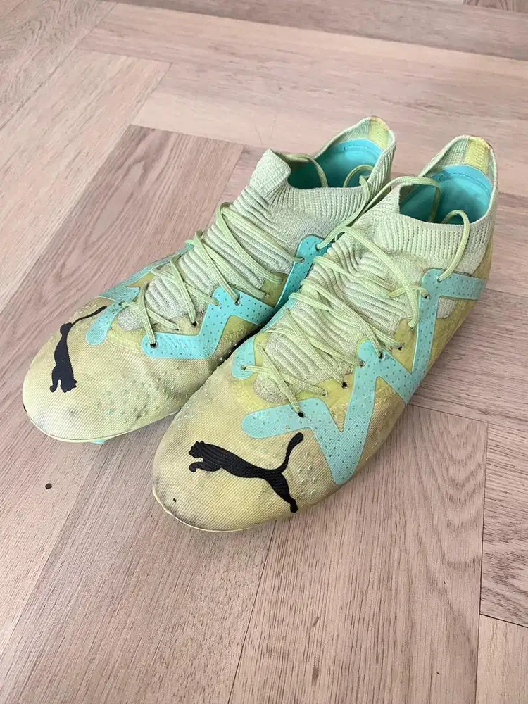 sepatu bola Puma Future Match FG/AG warna Electric Peppermint