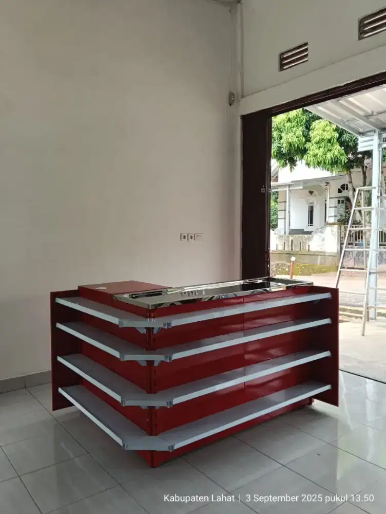 Meja Kasir Plat Besi
