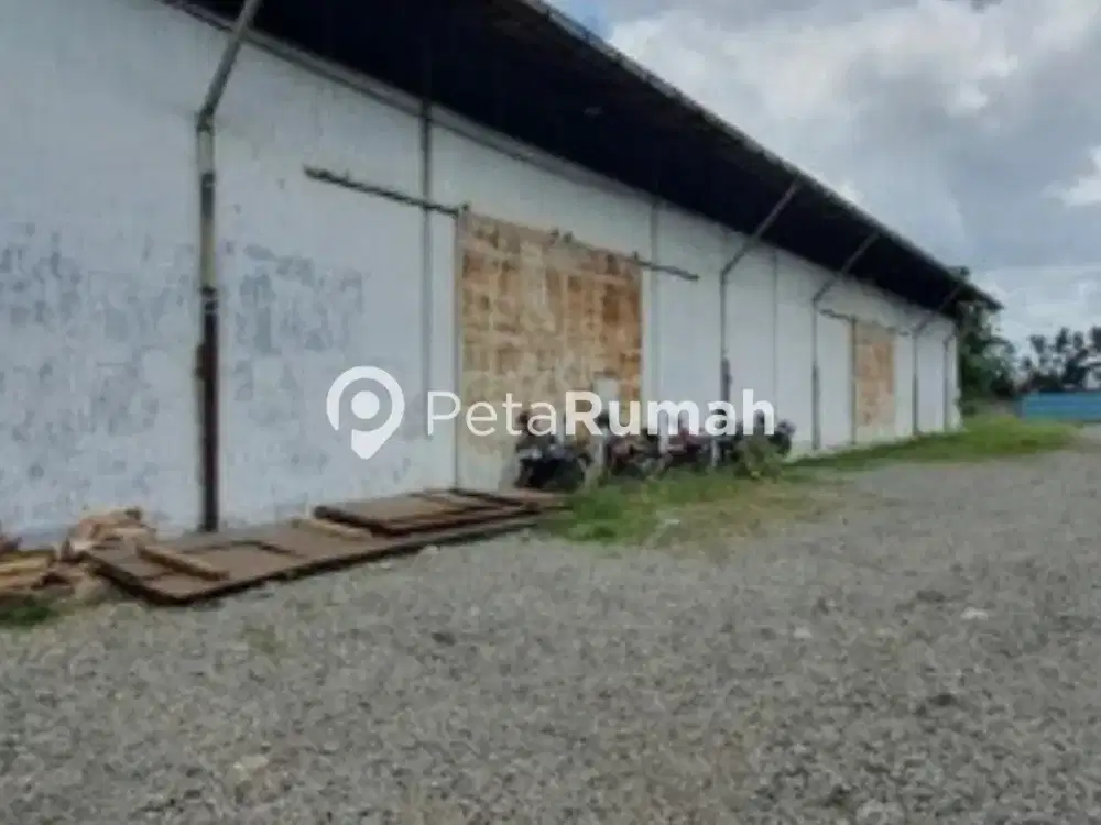 DIJUAL GUDANG JALAN MEDAN - BINJAI KM 12,3 - DAERAH DISKI (MEIRA)